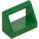 LEGO Verde Piastrella 1 x 2 con Maniglia (2432)