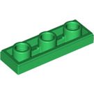 LEGO Groen Tegel 1 x 3 Omgekeerd met Gat (35459)