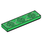 LEGO Green Tile 1 x 4 with Green Robes (1387 / 2431)