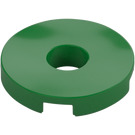 LEGO Verde Plana 2 x 2 Circular con Agujero en el centro (15535)