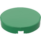 LEGO Green Tile 2 x 2 Round with "X" Bottom (4150)