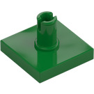 LEGO Groen Tegel 2 x 2 met Verticaal Pin (2460 / 49153)