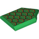 LEGO Grün Fliese 2 x 3 Pentagonal mit Green Scales (101522 / 105775)