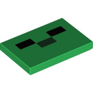 LEGO Verde Piastrella 2 x 3 con Rectangles (Creeper Viso) (26603 / 66772)