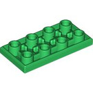 LEGO Vert Tuile 2 x 4 Inversé (3395)