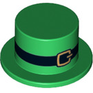 LEGO Green Top Hat with Black Belt and Gold Buckle (3878 / 99751)