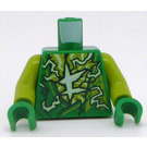 LEGO Verde Busto con Ninjago Logogram 'L' e Verde Energy (973)