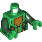 LEGO Green Ultimate Aaron Minifig Torso (973 / 76382)