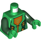 LEGO Grün Ultimate Aaron Minifigur Torso (973 / 76382)