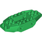 LEGO Groen Voertuig Basis met 4 Pin Gaten (65186)