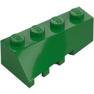 LEGO Zelená Klín 2 x 4 Sloped Pravá (43720)