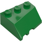 LEGO Grønn Kile 3 x 3 Høyre (48165)