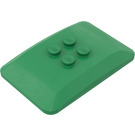 LEGO Groen Wig 4 x 6 Roof Gebogen (98281)