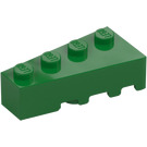 LEGO Vert Pièce de monnaie Brique 2 x 4 La gauche (41768)