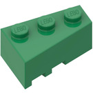 LEGO Verde Cuneo Mattoncino 3 x 2 Destra (6564)