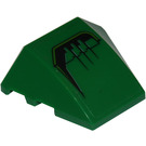 LEGO Green Wedge Curved 3 x 4 Triple with Left Side Sticker (64225)
