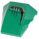 LEGO Green Wedge Curved 3 x 4 Triple with Right Side Sticker (64225)