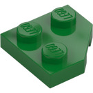 LEGO Green Wedge Plate 2 x 2 Cut Corner (26601)