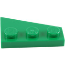 LEGO Green Wedge Plate 2 x 3 Wing Left (43723)