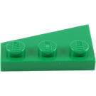 LEGO Groen Wig Plaat 2 x 3 Vleugel Rechtsaf  (43722)