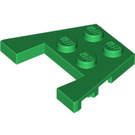 LEGO Green Wedge Plate 3 x 4 with Stud Notches (28842 / 48183)