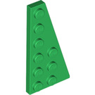 LEGO Grün Keil Platte 3 x 6 Flügel Recht (54383)
