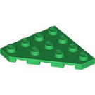 LEGO Green Wedge Plate 4 x 4 Corner (30503)
