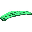 LEGO Green Wedge Plate 4 x 8 Tail (3474)