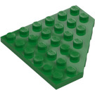 LEGO Green Wedge Plate 6 x 6 Corner (6106)