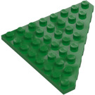 LEGO Green Wedge Plate 8 x 8 Corner (30504)