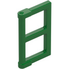 LEGO Green Window Pane 1 x 2 x 3 with Thick Corner Tabs (28961 / 60608)