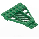 LEGO Grün Flügel 6 x 8 x 0.7 mit Gitter (30036)
