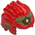 LEGO Hair and Sideburns Swept Back with Olive Green Ears and Forehead with Gem Circlet