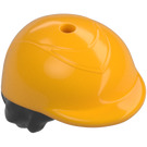 LEGO Hair with Bun with Bright Light Orange Horse Riding Helmet (2136)