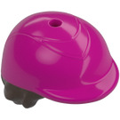 LEGO Hair with Bun with Magenta Horse Riding Helmet (2136)