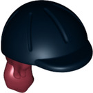 LEGO Hair with Ponytail with Black Horse Riding Helmet (10216 / 92254)