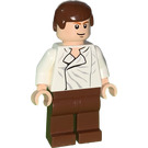 LEGO Han Solo - Reddish Brown Legs and White Shirt Minifigure