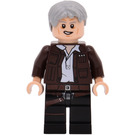 LEGO Han Solo med Grå Hår (Neutral / Lopsided Glis) Minifigur