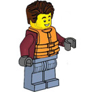 LEGO Handyman Harl Hubbs s Záchranná vesta Minifigurka