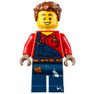 LEGO Handyman Harl Hubbs with Overalls and Paint Stains Minifigure