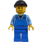 LEGO Harbour Worker con Nero Lavorato a maglia Berretto Minifigure