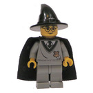 LEGO Harry Potter in Light Gray Gryffindor uniform and Wizard hat Minifigure