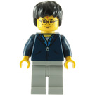 LEGO Harry Potter mit Dark Blau Jacke und Licht Grau Beine Minifigur