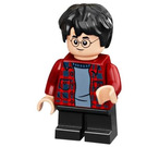 LEGO Harry Potter with Dark Red Plaid Shirt and Black Legs Minifigure