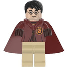 LEGO Harry Potter with Gryffindor Quidditch Uniform with Tan Legs and Cape Minifigure
