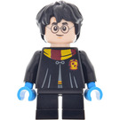 LEGO Harry Potter с Gryffindor Robe Clasped и Къси крака с Тъмнолазурно Ръце Минифигурка