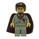 LEGO Harry Potter med Gryffindor Skjold Torso, Lys Grå Ben, og a Sort Kap med Stjerner Minifigur