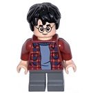 LEGO Harry Potter met Open Rood Lumberjack Shirt Minifiguur