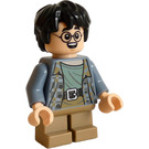 LEGO Harry Potter (Young) with Sand Blue Jacket and Broken Glasses Minifigure