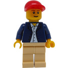 LEGO Harvester Řidič Minifigurka s dlouhou čepicí